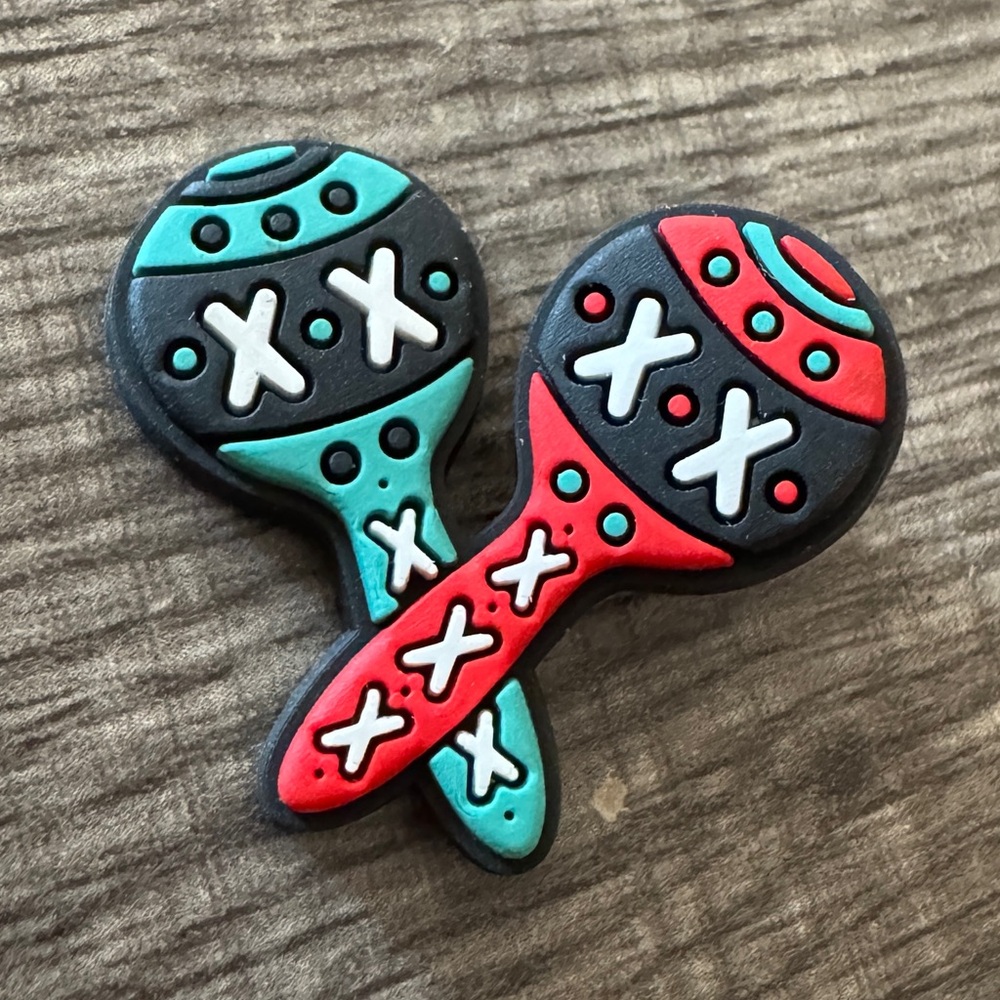 Festive Maracas CROCS Jibbitz Shoe Charm 5/$20